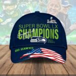 Seattle Seahawks 2025 Super Bowl LX Champions Classic Cap – HOATT16317