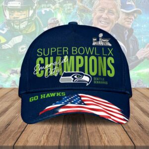 Seattle Seahawks 2025 Super Bowl LX Champions Classic Cap – HOATT16317