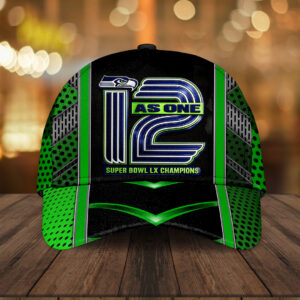 Seattle Seahawks 2025 Super Bowl LX Champions Classic Cap – TMTHU4027