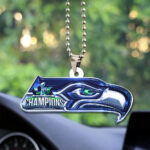 Seattle Seahawks 2025 Super Bowl LX Champions Custom shape 2-sided Acrylic Car Ornament – GNE5005