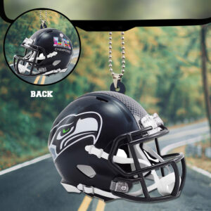 Seattle Seahawks 2025 Super Bowl LX Champions Custom shape 2-sided Acrylic Car Ornament - GNE5040