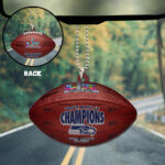 Seattle Seahawks 2025 Super Bowl LX Champions Custom shape 2-sided Acrylic Car Ornament – GNE5043