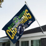 Seattle Seahawks 2025 Super Bowl LX Champions 3D Double-side House Flag – GNE5181