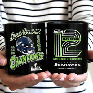 Seattle Seahawks 2025 Super Bowl LX Champions Ceramic Mug - GNE5117