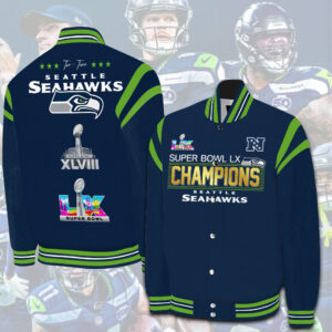 Seattle Seahawks 2025 Super Bowl LX Champions Varsity Jacket - TANTN20972