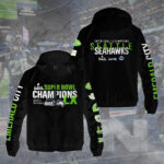 Seattle Seahawks 2025 Super Bowl LX Champions 3D Windbreaker Jacket – GNE5045