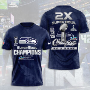 Seattle Seahawks 2025 Super Bowl LX Champions 3D Apparel - TANTN21020