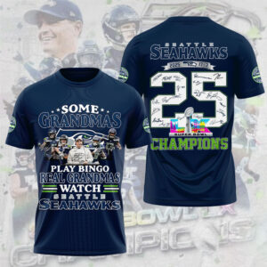Seattle Seahawks 2025 Super Bowl LX Champions 3D Apparel - TANTN21200