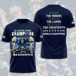 Seattle Seahawks 2025 Super Bowl LX Champions 3D Apparel - TANTN20976