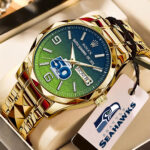 Seattle Seahawks 50th Anniversary Alloy Luxury Quartz Watch – TMTHU4000