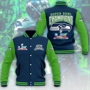 Seattle Seahawks Super Bowl LX Champions Varsity Jacket - MAITM14825