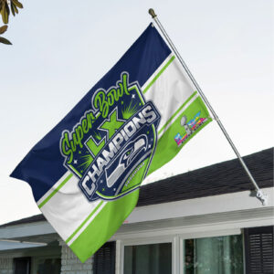 Seattle Seahawks Super Bowl LX Champions 3D Double-side House Flag - MAITM14829