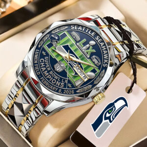 Seattle Seahawks Super Bowl LX Champions Alloy Luxury Quartz Watch - MAITM14818