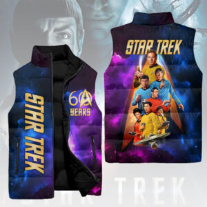 Star Trek 60th Anniversary 3D Sleeveless Down Jacket - HOATT16367