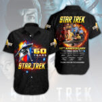 Star Trek 60th Anniversary Short Sleeve Button-Down Shirt – HOATT16374