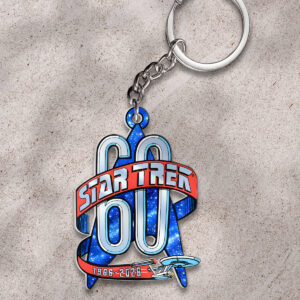 Star Trek 60th Anniversary Custom Shape 2-sided Keychain - HOATT16351