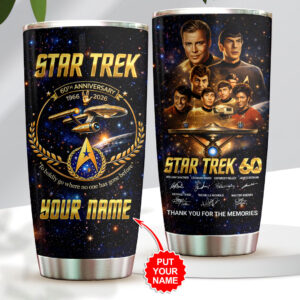 Personalized Star Trek 60th Anniversary Tumbler Cup - HOATT16353