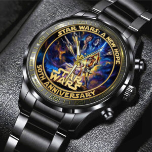 Star Wars 50th Anniversary Black Stainless Steel Watch - TMTHU3939