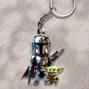 Star Wars: The Mandalorian Custom Shape 2-sided Keychain - HOATT16110