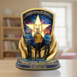 Star Trek 60th Anniversary Custom Shape Acrylic Plaque - TMTHU3723