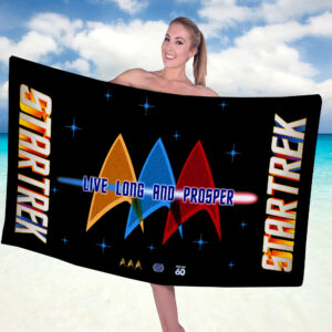 Star Trek 60th Anniversary Rectangle Beach Towel - GNE5214