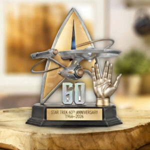 Star Trek 60th Anniversary Custom Shape Acrylic Plaque - VANDH5001