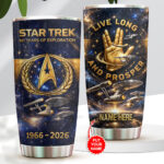 Personalized Star Trek 60th Anniversary Tumbler Cup – VANDH4003