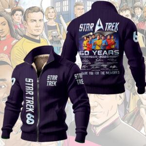 Star Trek 60th Anniversary Thick Knit Fleece Jacket - TMTHU4058