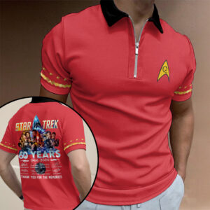 Star Trek 60th Anniversary 2026 Zip Polo Shirt - TANTN21275