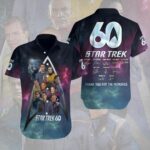 Star Trek 60th Anniversary Short Sleeve Button-Down Shirt – HOATT16373