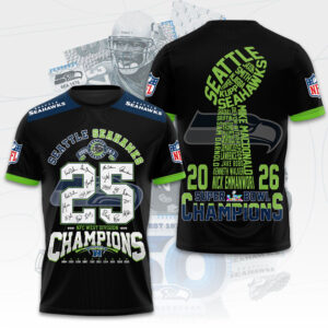 Seattle Seahawks 3D Apparel - TMTHU3716