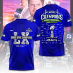 Seattle Seahawks 2025 Super Bowl LX Champions 3D Apparel – TMTHU3886