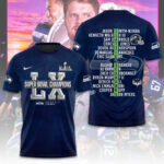 Seattle Seahawks 2x Super Bowl Champions 3D Apparel – TMTHU3983