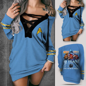 Star Trek 60th Anniversary 2026 3D Women's Lace-Up Sweatshirt – TANTN21325