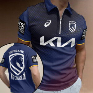 Brisbane Broncos 2026 Zip Polo Shirt - TANTN20873