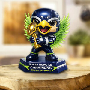 Seattle Seahawks 2025 Super Bowl LX Champions Custom Shape Acrylic Plaque - TANTN20974