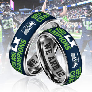 Seattle Seahawks 2025 Super Bowl LX Champions Custom Alloy Ring - TANTN20993