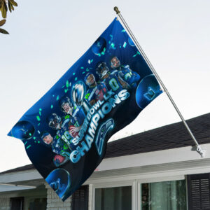 Seattle Seahawks 2025 Super Bowl LX Champions 3D Double-side House Flag - TANTN21000