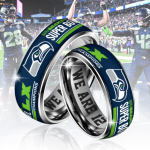 Seattle Seahawks 2025 Super Bowl LX Champions Custom Alloy Ring - TANTN21014