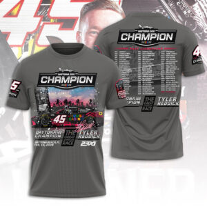 Tyler Reddick 2026 Daytona 500 Champion 3D Apparel - TANTN21129