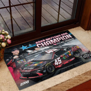 Tyler Reddick 2026 Daytona 500 Champion Custom Doormat - TANTN21132