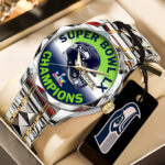 Seattle Seahawks 2025 Super Bowl LX Champions Alloy Luxury Quartz Watch – TANTN21152