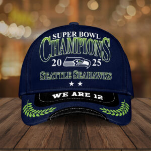 Seattle Seahawks 2025 Super Bowl LX Champions Classic Cap – TANTN21250