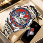 Toronto Blue Jays 50th Anniversary Alloy Luxury Quartz Watch – TANTN21266