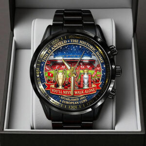 Liverpool FC Black Stainless Steel Watch - TANTN21268