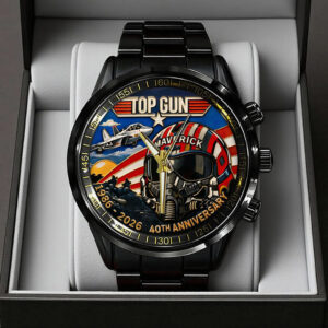 Top Gun 40th Anniversary 2026 Black Stainless Steel Watch - TANTN21293
