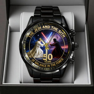 Star Wars 50th Anniversary 2027 Black Stainless Steel Watch - TANTN21321