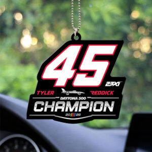 Tyler Reddick 2026 Daytona 500 Champion Custom shape 2-sided Acrylic Car Ornament - TANTN21134