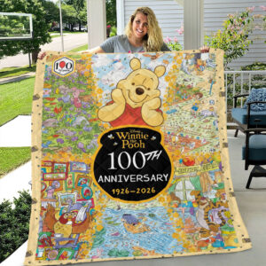 Winnie-the-Pooh 100th Anniversary Quilt Blanket - TMTHU3779
