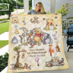 Winnie-the-Pooh 100th Anniversary 2026 Quilt Blanket – MAITM14840